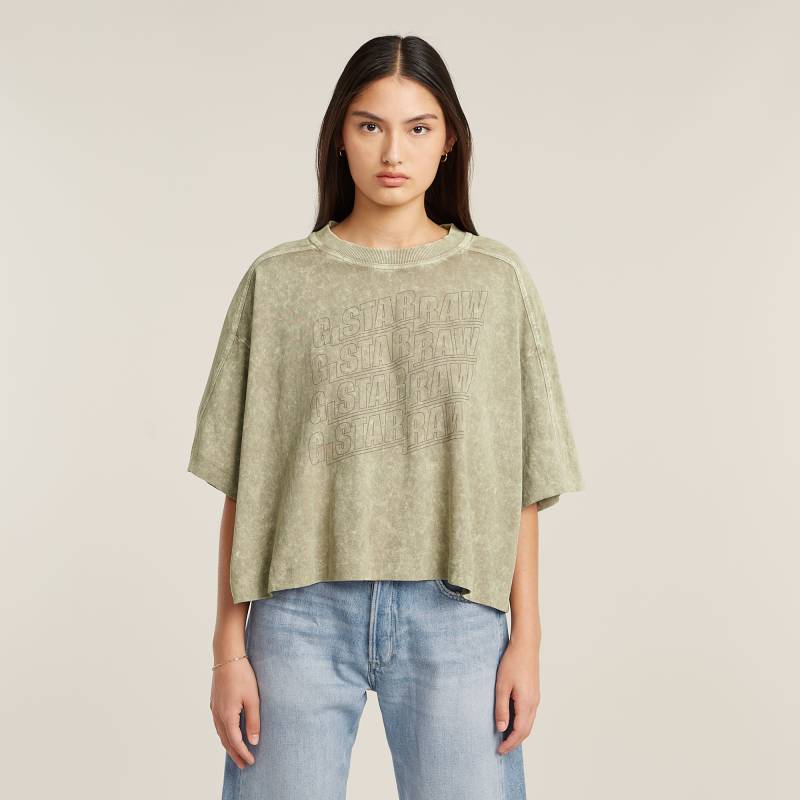 Washed Multi Logo Oversized T-Shirt von G-STAR