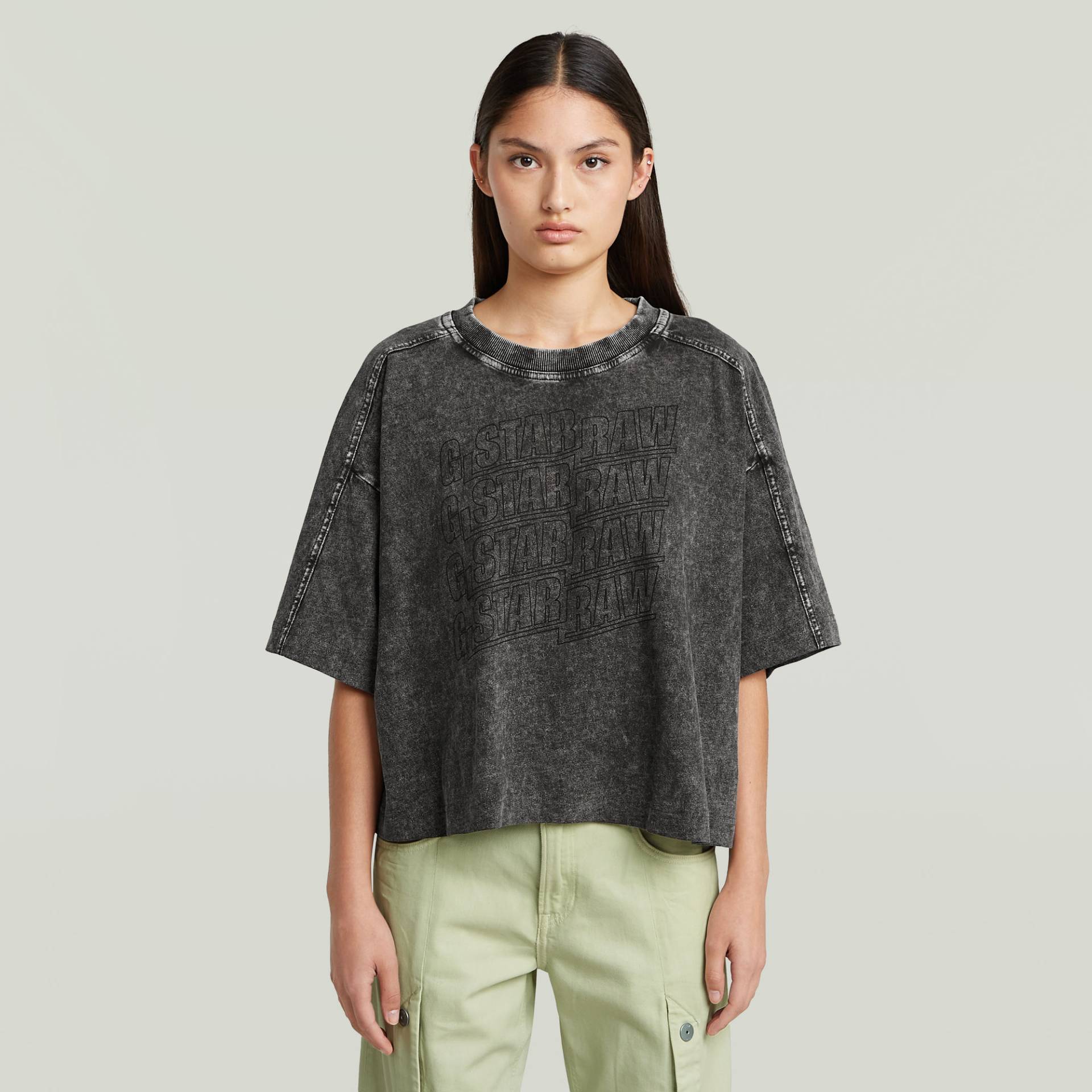 Washed Multi Logo Oversized T-Shirt von G-STAR