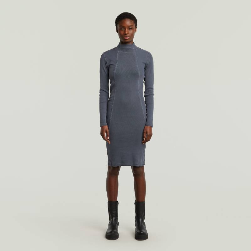 Washed Slim Rib Kleid von G-STAR