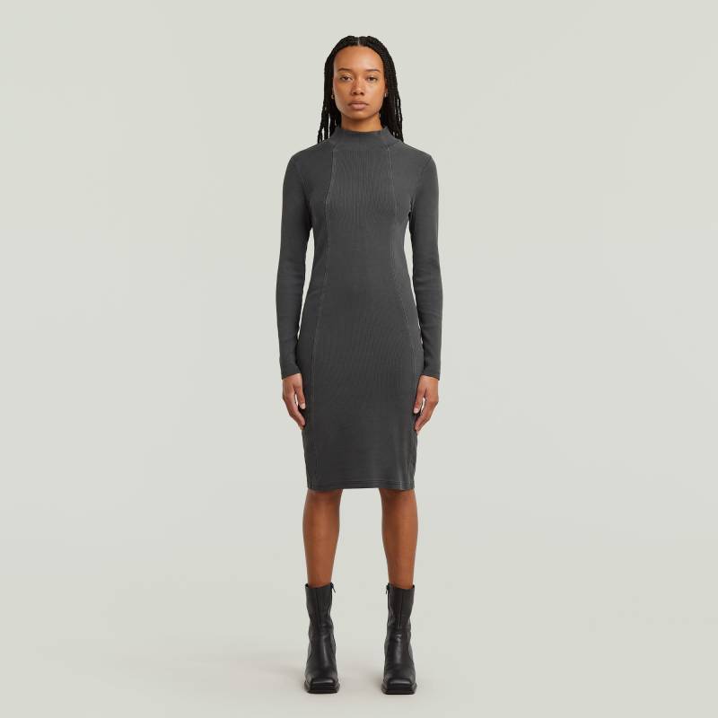 Washed Slim Rib Kleid von G-STAR