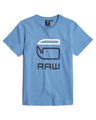 G-Star Jungen T-Shirt Ss Regular, Blau (Deep Wave D25535-01-8803), 6 Jahre von G-Star RAW