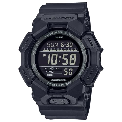 G-Shock Casio GD-010-1A1 Digital-Armbanduhr, Kunstharz, Schwarz, Schwarz von G-Shock