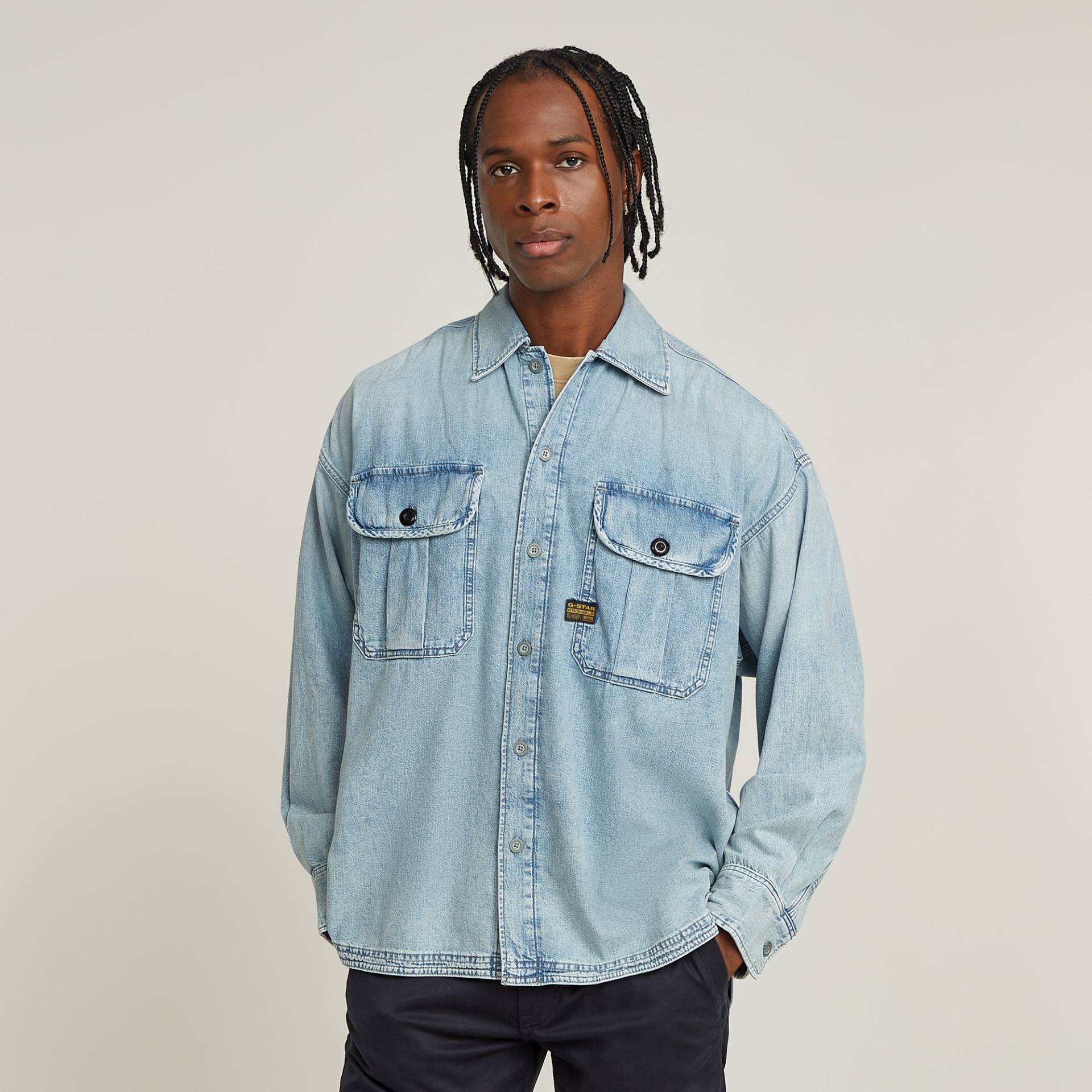2 Pocket Pleated Boxy Hemd von G-STAR