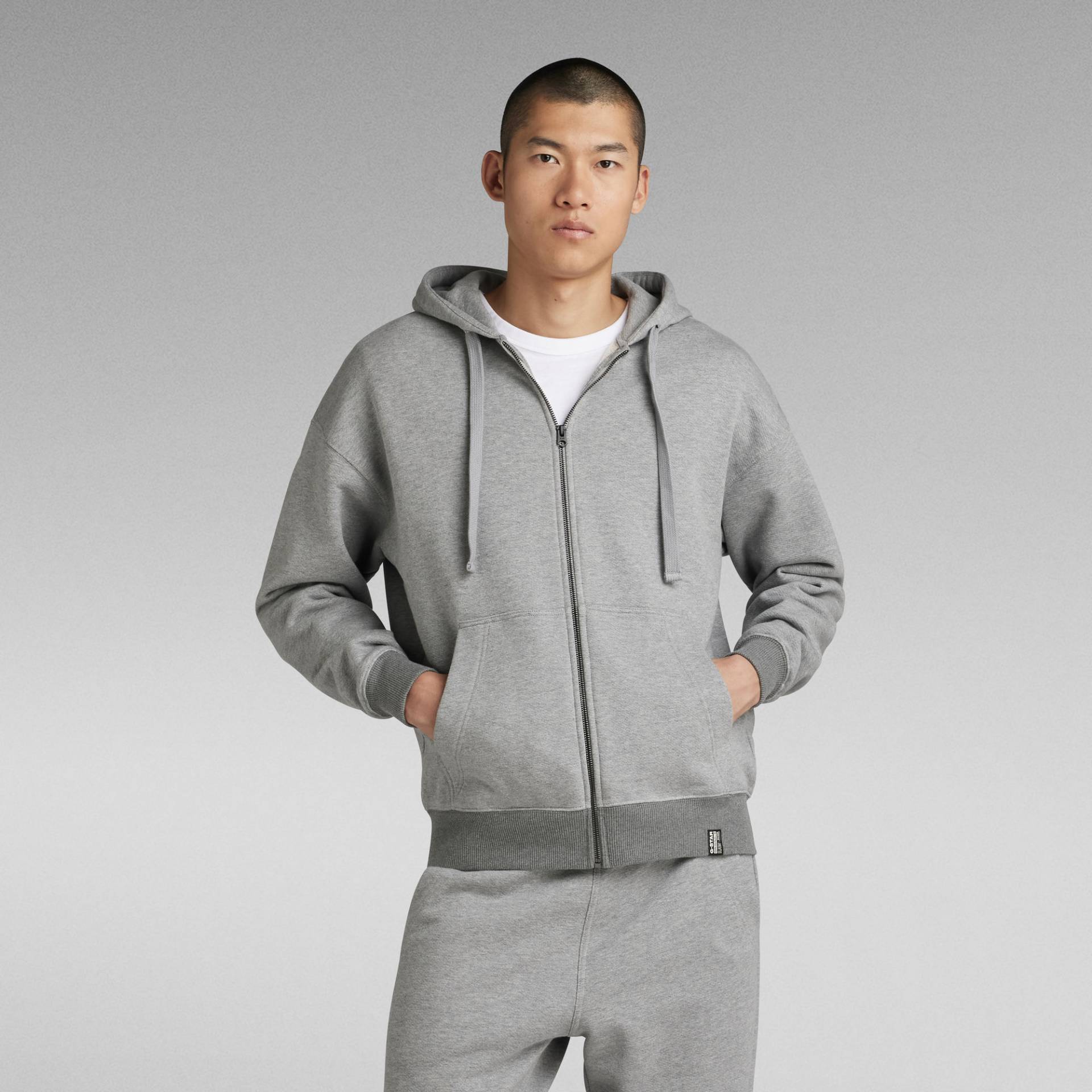 Essential Loose Zip Thru Hooded Sweatshirt von G-Star RAW