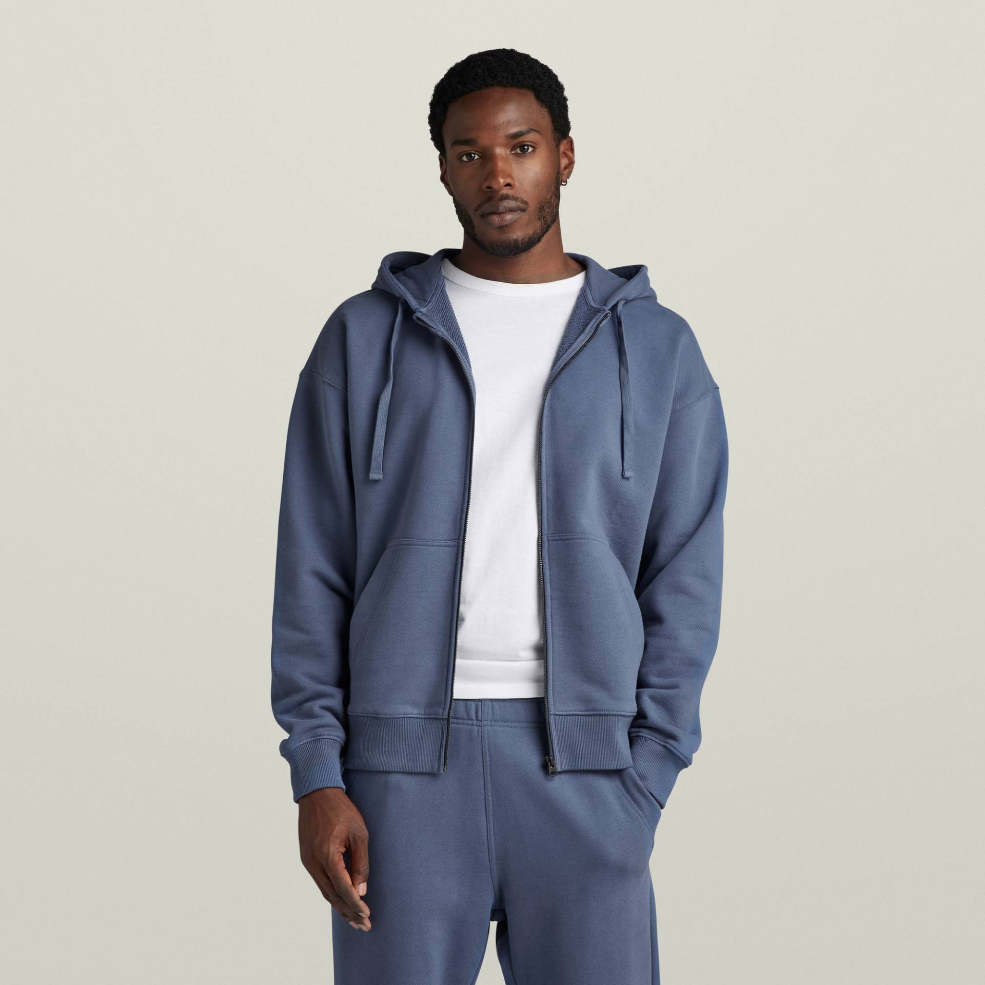 Essential Loose Zip Thru Hooded Sweatshirt von G-Star RAW