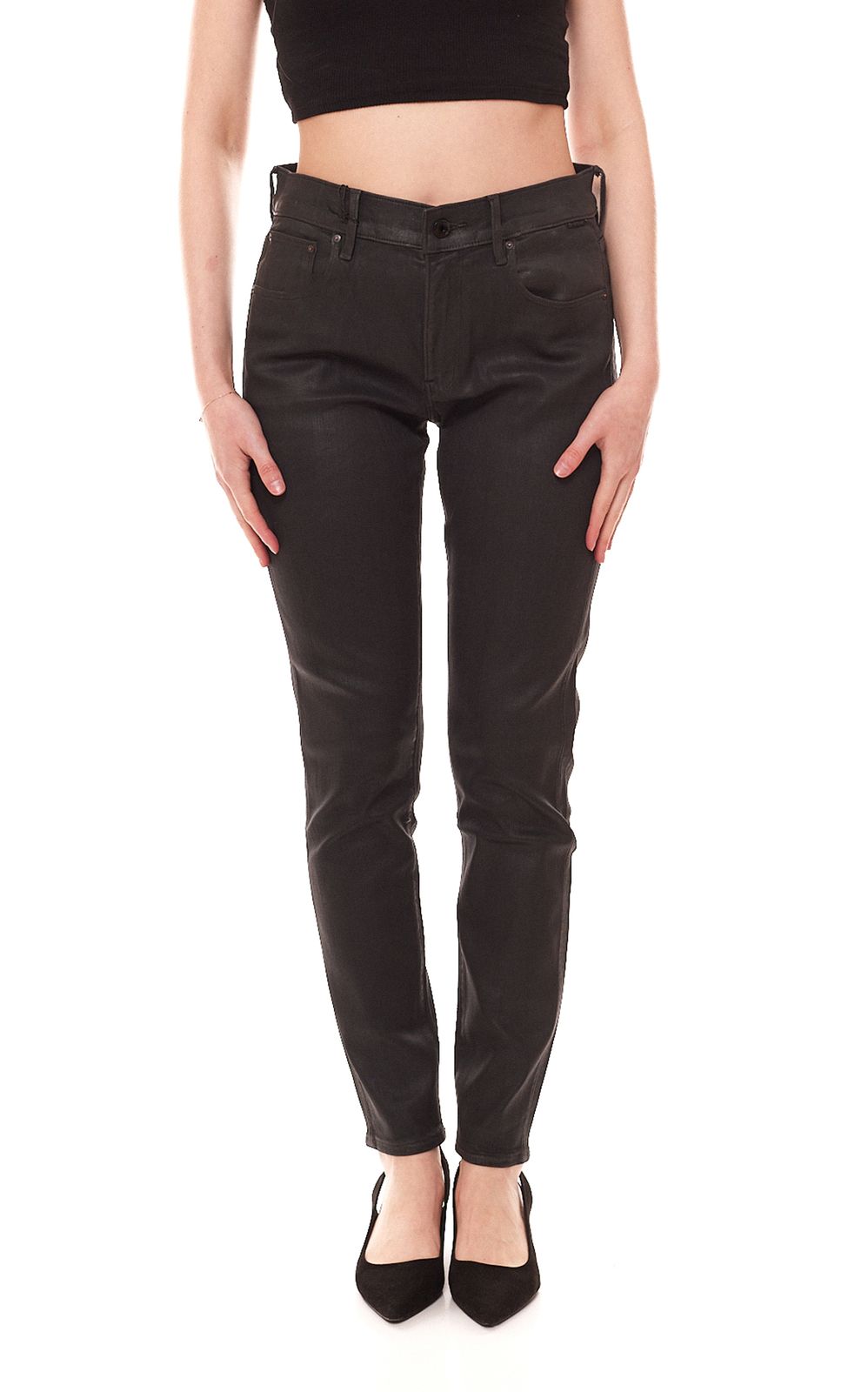 G-STAR RAW 3301 Skinny Jeans Damen nachhaltige Denim-Hose mit Superstretch 74156952 Schwarz von G-Star RAW