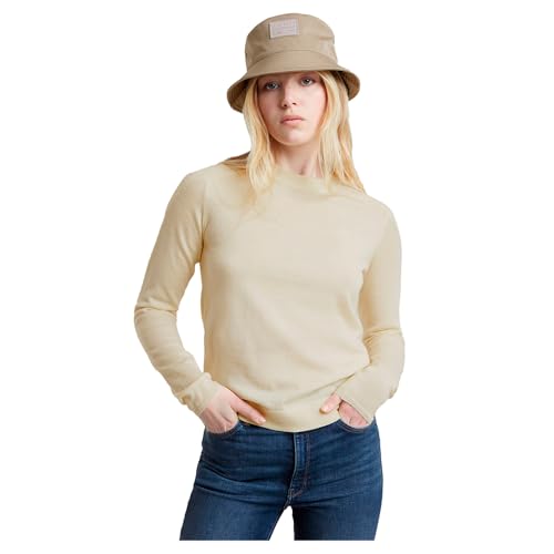 G-Star Damen Core Knitted Pullover, Weiß (Chalk D25509-D847-127), M von G-Star RAW