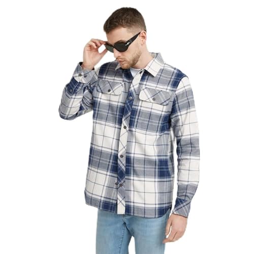 G-Star Herren GPO Overshirt, Mehrfarben (milk luke check D25388-D749-G716), S von G-STAR RAW