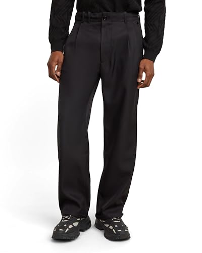 G-Star Herren Pleated Chino Relaxed, Schwarz (dk Black D25236-D410-6484), 38W / 36L von G-Star RAW