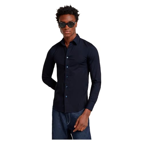 G-Star Herren Uniform Slim Hemd, Blau (Salute D25176-D701-C742), XS von G-Star RAW