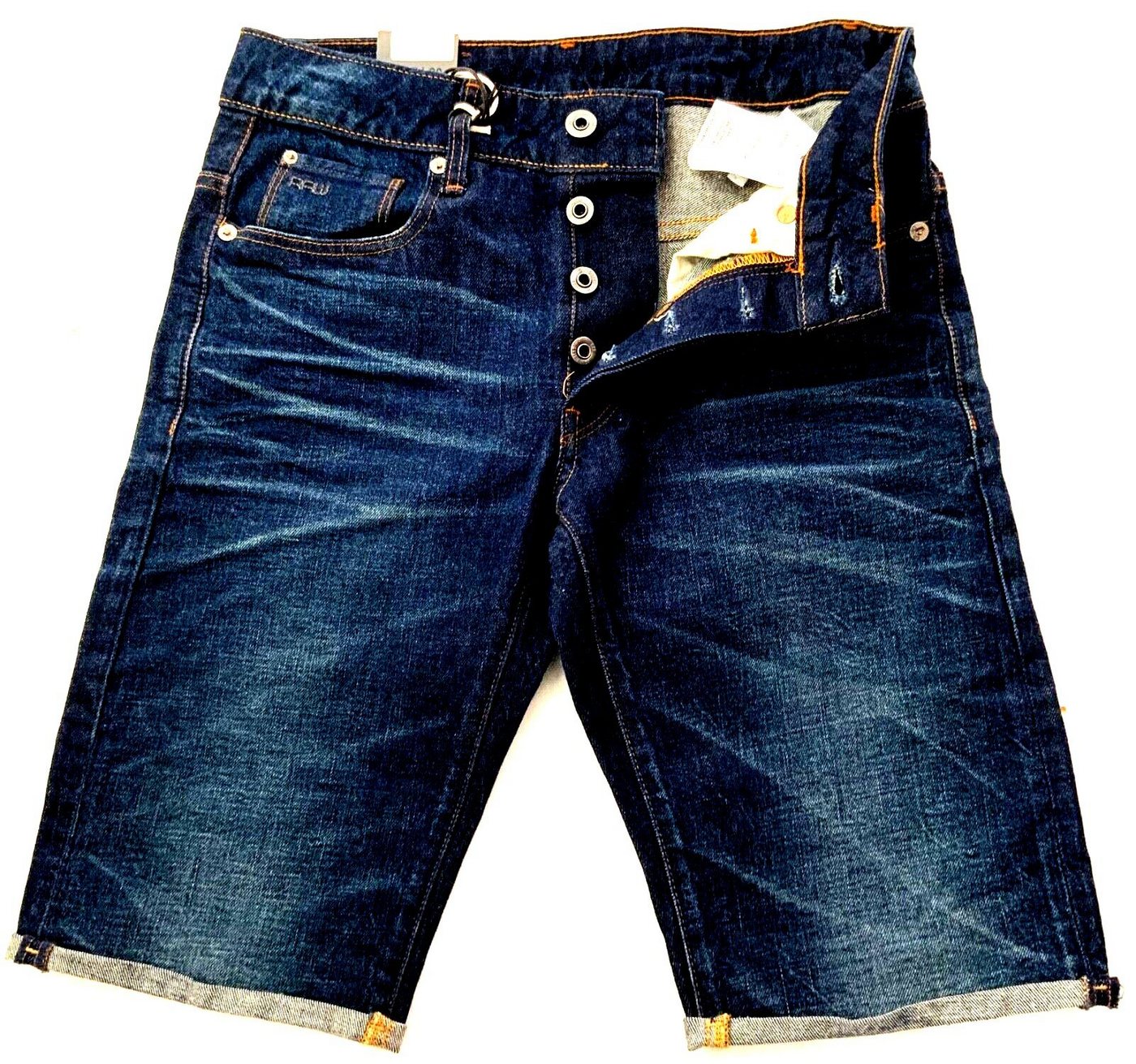 G-Star RAW Jeansshorts G-Star Herren Jean Shorts, G-Star Raw 3301 Straight Jeans Short von G-Star RAW