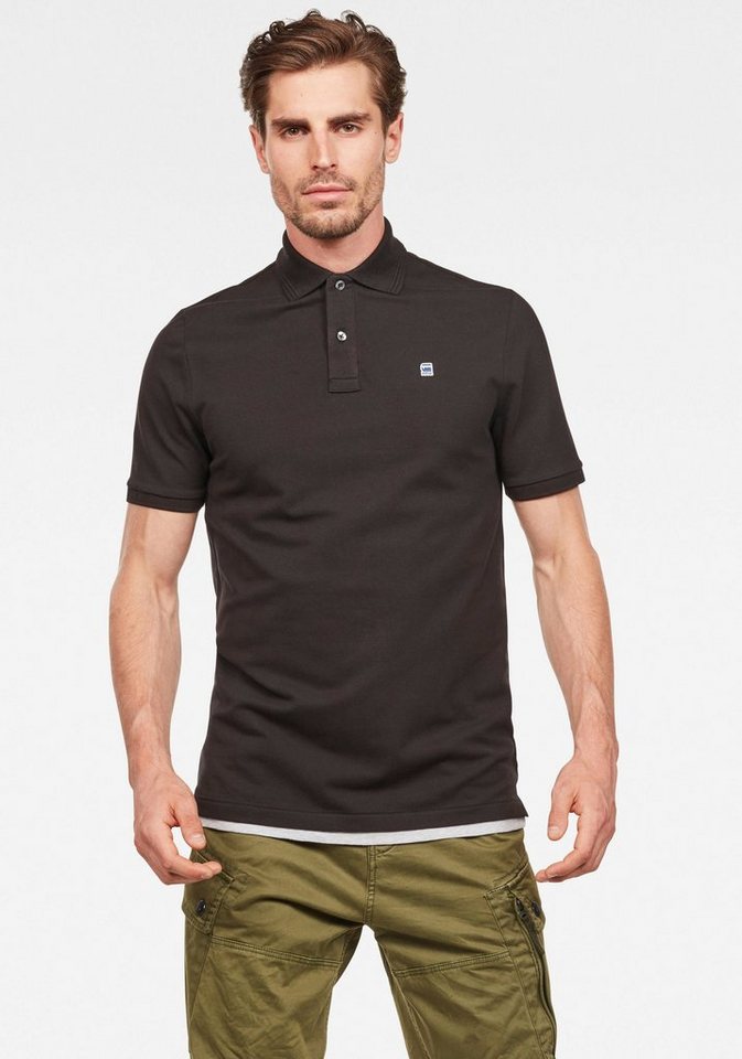 G-Star RAW Poloshirt Dunda Polo Logostickerei auf der Brust von G-Star RAW