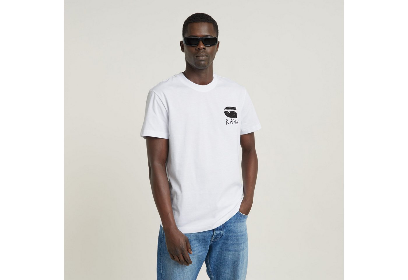 G-Star RAW T-Shirt Burger back print r t von G-Star RAW