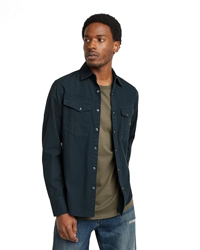 G-STAR Herren Dakota Slim Hemd, Blau (Legion Blue gd D25223-D454-B853), XS von G-Star Raw