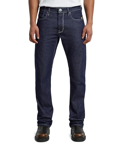 G-STAR Herren Mosa Straight Jeans Jeans, Blau (Stay Raw Denim D23692-d316-d926), 34W / 34L von G-Star Raw