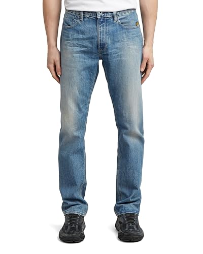 G-STAR Herren Mosa Straight Jeans Jeans, Mehrfarben (Vintage Cirrus Blue D23692-d498-h481), 33W / 34L von G-Star Raw