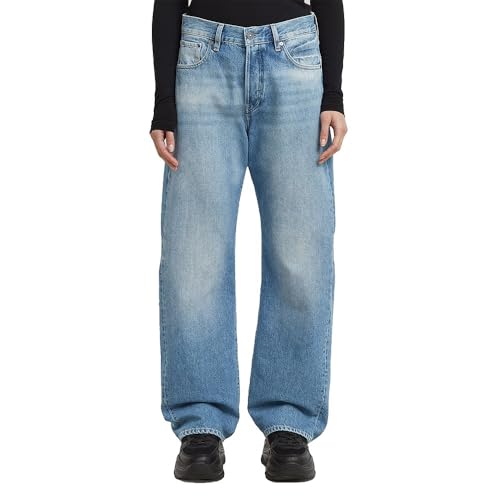 G-STAR Raw Damen Bowey 3D Boyfriend Jeans, Mehrfarben (Faded Blue Chrome D25372-e267-h544), 28W / 30L EU von G-Star Raw