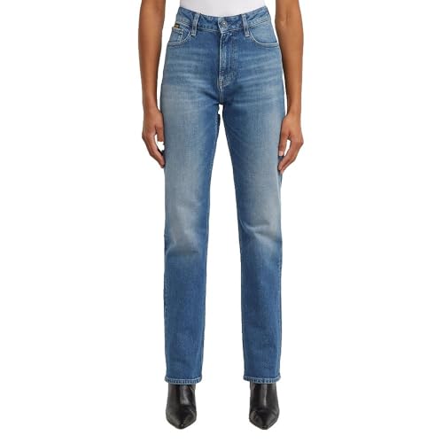 G-STAR Women's Iggie Straight Wmn Jeans, Mehrfarben (Faded Antalya Blue D27704-E106-H439), 28W x 34L von G-Star Raw