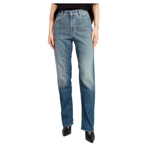 G-Star Damen Viktoria High Straight Jeans, Blau (Antique Faded Steel Blue D23959-D938-H080), 30W / 32L von G-Star Raw
