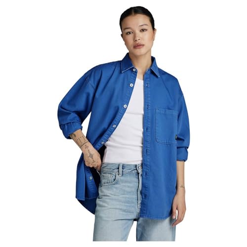 G-Star Raw Damen Relaxed Denim Overshirt, Blau (faded blue papillon gd D24344-D551-G336), XS von G-Star Raw