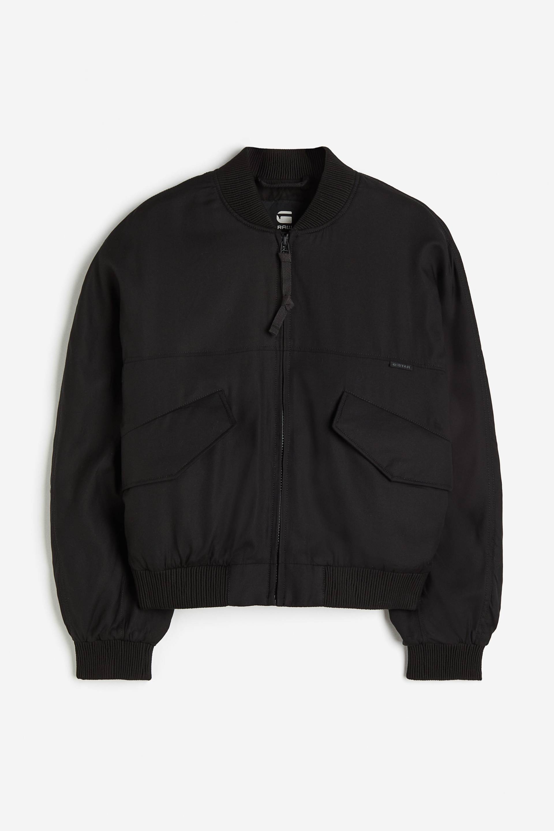 G-Star Raw Everyday Bomber Overshirt Black, Overshirts in Größe S von G-Star Raw