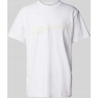 G-Star Raw Loose Fit T-Shirt mit Label-Print Modell 'Flock' in Weiss, Größe M von G-Star Raw