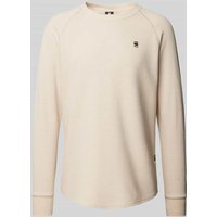 G-Star Raw Longsleeve mit Label-Detail Modell 'Jirgi' in Offwhite, Größe XL von G-Star Raw