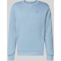 G-Star Raw Regular Fit Pullover mit Logo-Stitching Modell 'Premium' in Hellblau, Größe XS G-Star Raw Regular Fit Pullover mit Logo-Stitching Modell 'Premium' in Hellblau, Größe XS von G-Star Raw