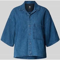 G-Star Raw Relaxed Fit Jeansbluse mit Brusttasche in Jeansblau, Größe M von G-Star Raw