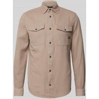 G-Star Raw Slim Fit Freizeithemd mit Brusttaschen Modell 'Marine' in Khaki, Größe XXL G-Star Raw Slim Fit Freizeithemd mit Brusttaschen Modell 'Marine' in Khaki, Größe XXL von G-Star Raw