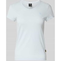 G-Star Raw Slim Fit T-Shirt mit Label-Stitching Modell 'Eyben' in Hellblau, Größe M G-Star Raw Slim Fit T-Shirt mit Label-Stitching Modell 'Eyben' in Hellblau, Größe M von G-Star Raw