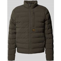 G-Star Raw Steppjacke mit Label-Patch Modell 'Foundation' in Anthrazit, Größe XXL von G-Star Raw