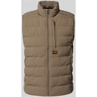 G-Star Raw Steppweste mit Label-Patch Modell 'Foundation' in Khaki, Größe XXL von G-Star Raw
