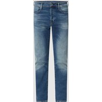 G-Star Raw Straight Tapered Fit Jeans mit Stretch-Anteil Modell '3301' in Jeansblau, Größe 29/32 von G-Star Raw