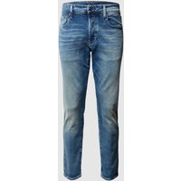 G-Star Raw Straight Tapered Fit Jeans mit Stretch-Anteil Modell '3301' in Jeansblau, Größe 38/34 von G-Star Raw