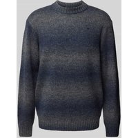 G-Star Raw Strickpullover aus Viskose mit Label-Stitching Modell 'Gradient' in Mittelgrau, Größe XL von G-Star Raw