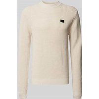 G-Star Raw Strickpullover mit Label-Detail in Offwhite, Größe M von G-Star Raw