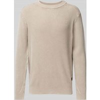 G-Star Raw Strickpullover mit Label-Stitching in Beige, Größe L von G-Star Raw