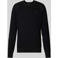 G-Star Raw Strickpullover mit Label-Stitching in Black, Größe L von G-Star Raw