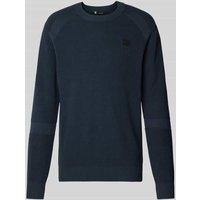 G-Star Raw Strickpullover mit Label-Stitching in Dunkelblau, Größe XXL von G-Star Raw