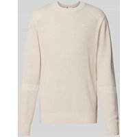 G-Star Raw Strickpullover mit Label-Stitching in Offwhite, Größe XXL von G-Star Raw