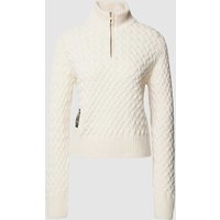 G-Star Raw Strickpullover mit Troyer-Kragen in Offwhite, Größe XL von G-Star Raw