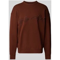 G-Star Raw Sweatshirt mit Label-Stitching in Rostrot, Größe XXL von G-Star Raw