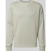 G-Star Raw Sweatshirt mit Label-Stitching in Silber, Größe XL von G-Star Raw