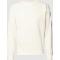 G-Star Raw Sweatshirt mit Logo-Stitching Modell 'Premium' in Offwhite, Größe L von G-Star Raw