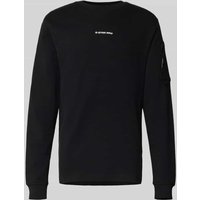 G-Star Raw Sweatshirt mit Reißverschlusstasche am Ärmel in Black, Größe L von G-Star Raw