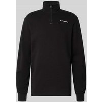 G-Star Raw Sweatshirt mit Troyer-Kragen in Black, Größe XXL von G-Star Raw