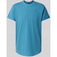 G-Star Raw T-Shirt mit Logo-Print Modell 'LASH' in Aqua, Größe M von G-Star Raw