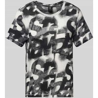 G-Star Raw T-Shirt mit geripptem Rundhalsausschnitt in Anthrazit, Größe S G-Star Raw T-Shirt mit geripptem Rundhalsausschnitt in Anthrazit, Größe S von G-Star Raw