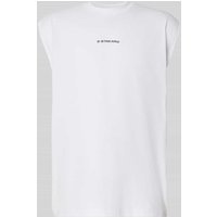 G-Star Raw Tanktop mit Label-Print Modell 'Boxy' in Weiss, Größe XXL von G-Star Raw